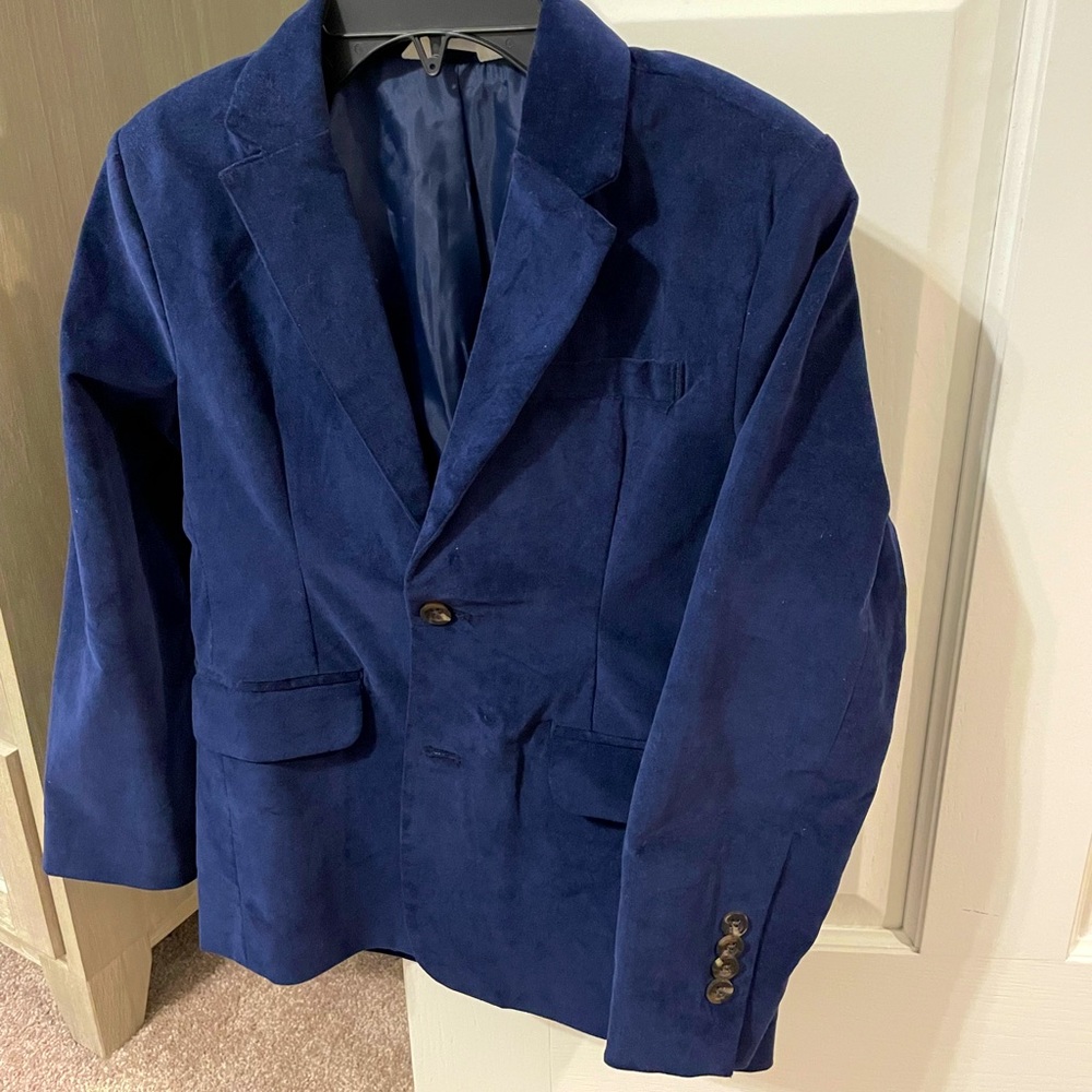 Boys Velvet blazer/sport coat Cat & Jack navy blue